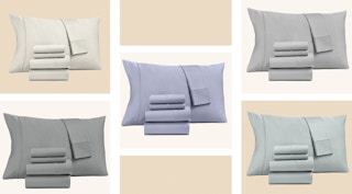 collage of 1400 thread count sheet sets