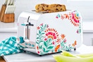 Lifestyle image of The Pioneer Woman 2-slice toaster in kitchen setting