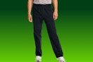Hanes black Men's Sweatpants on green KCL template