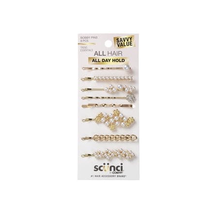 Scunci Mixed Pearl Bobby Pins