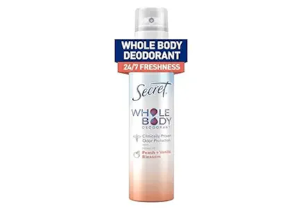 7 Secret Deodorant Sprays