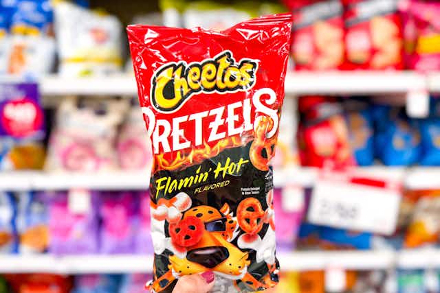 Cheetos Pretzels Flamin' Hot, Only $1.56 at Target card image