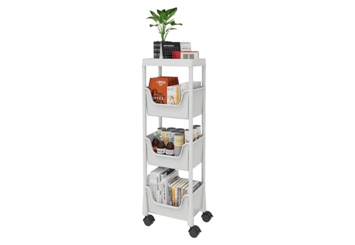 4-Tier Rolling Utility Cart