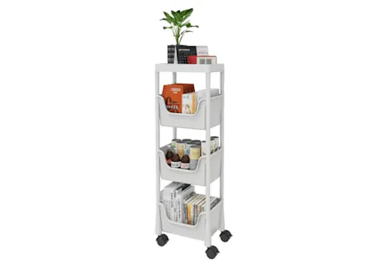 4-Tier Rolling Utility Cart