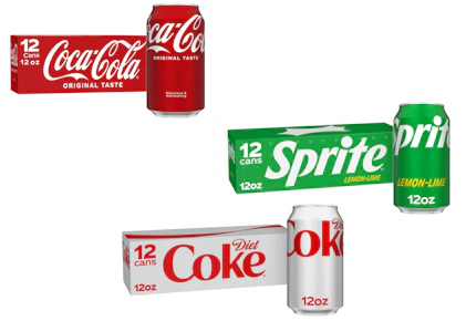 3 Coca-Cola Soda 12-Packs