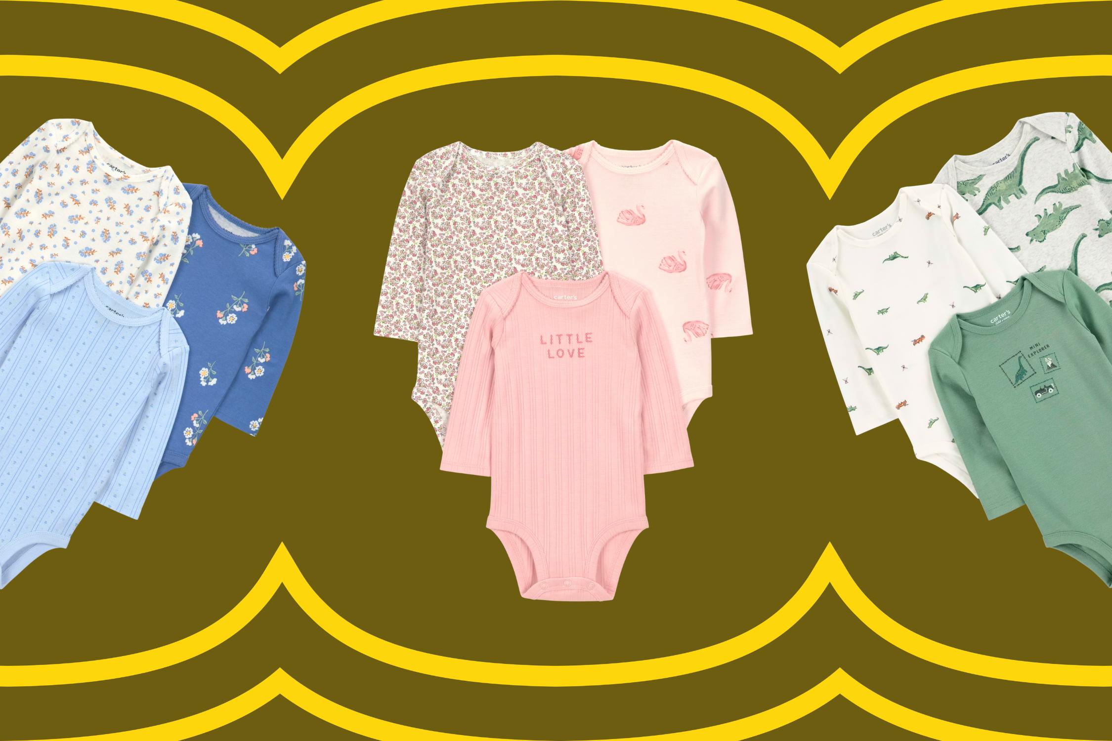 Walmart Carters' baby bodysuit sets