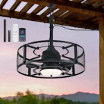 Outdoor Ceiling Fan with Light
