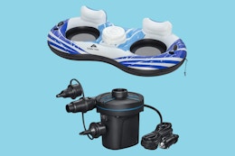 Ozark Trail 2-Person Float and Air Pump, Just $35 at Walmart (Reg. $50) card image
