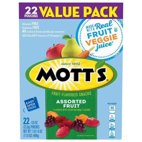 2 Mott's Fruit Snacks