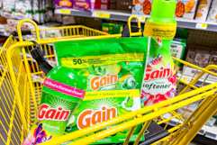 gain laundry products in shopping cart