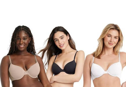 3 Auden Women's Demi T-shirt Bras