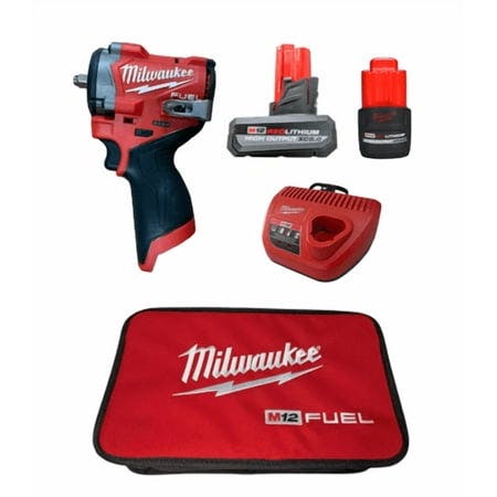 Milwaukee M12 FUEL Stubby Impact Kit