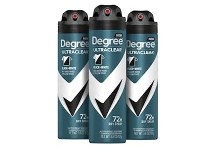 Degree Deodorant Dry Spray 3-Pack