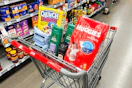 CVS shopping cart filled with products