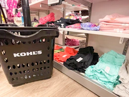 jumping beans girls shorts shelf next to kohls basket