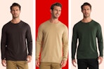 3 stock images of George Men's long sleeve t-shrirts
