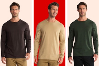 3 stock images of George Men's long sleeve t-shrirts