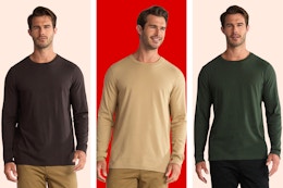 3 stock images of George Men's long sleeve t-shrirts