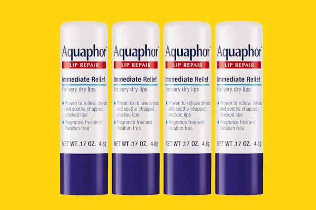 Aquaphor Lip Repair Stick 4-Pack, as Low as $11.74 card image