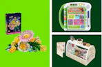 toys in a collage