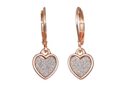 Bijoux Bar Heart Drop Earrings