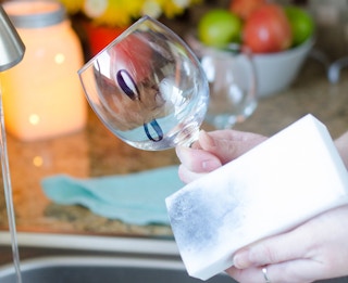 glass magic eraser