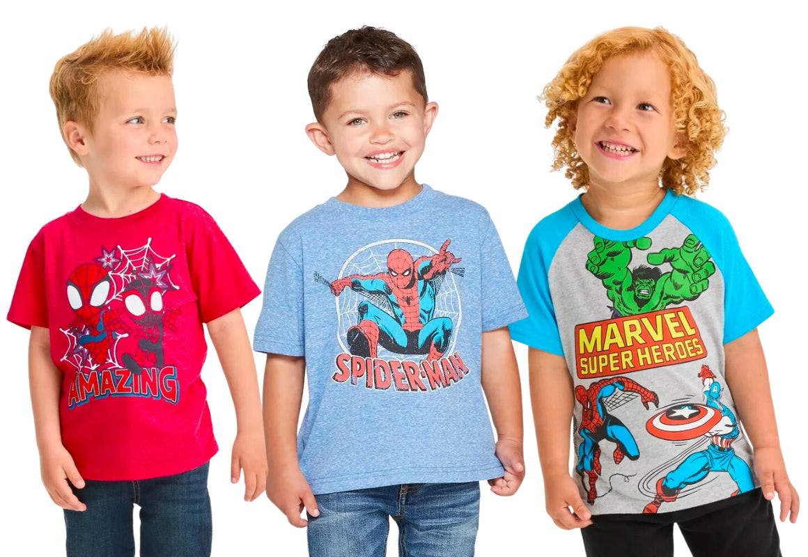 3 Marvel Toddler T-shirts