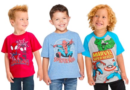 3 Marvel Toddler T-shirts