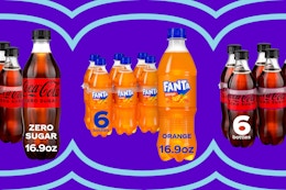soda 6-packs on a grid
