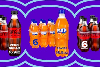 soda 6-packs on a grid
