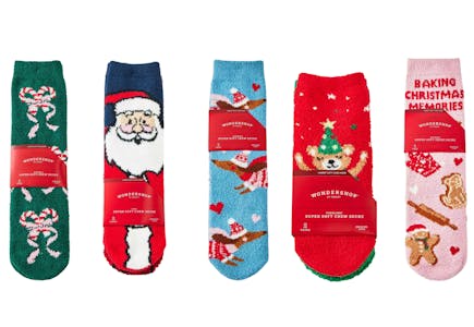 Wondershop Cozy Holiday Socks Set