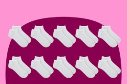 Score 10 Pairs of Women's No-Show Socks for $4 at Walmart card image