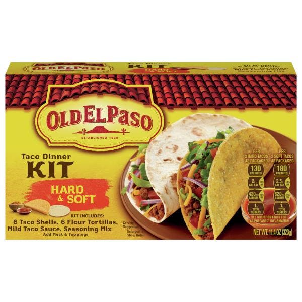 2 Old El Paso Taco Dinner Kits
