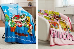 walmart kids character throw blankets