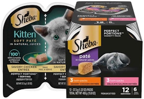 8 Sheba Cat and Kitten Food Products