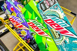 mtn dew soda 12 packs in shopping cart