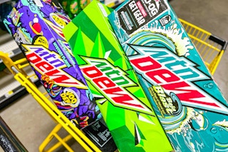 mtn dew soda 12 packs in shopping cart