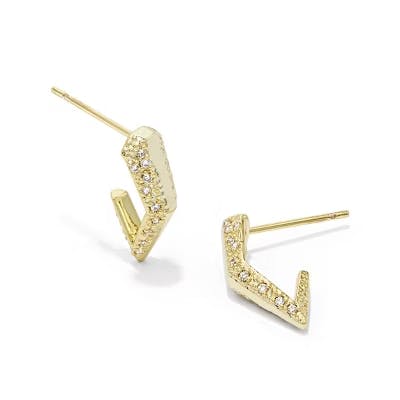 Kendra Scott Meridith Metal Huggie Earrings