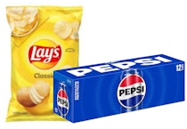 3 Pepsi + 4 Frito-Lay Items