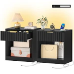 Fluted Nightstands