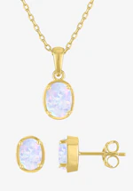 Fine Jewelry Lab Created Opal Set