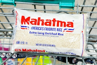 mahatma rice in shopping cart