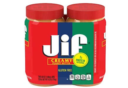 Jif Peanut Butter Jars 2-Pack