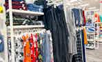 men's pajamas sitting on a target shelf