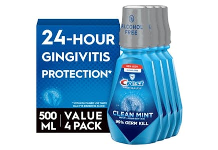 Crest Pro-Health Mouthwash 4-Pack