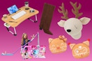 toys, lap desk, women's boots & plush wall decor