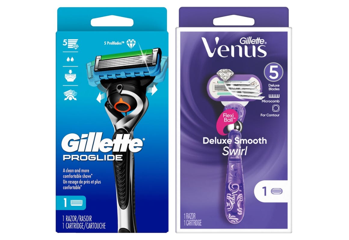 1 Gillette Razor + 1 Venus Razor