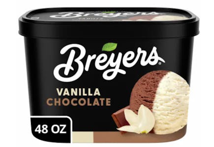 2 Breyers Ice Cream Tubs