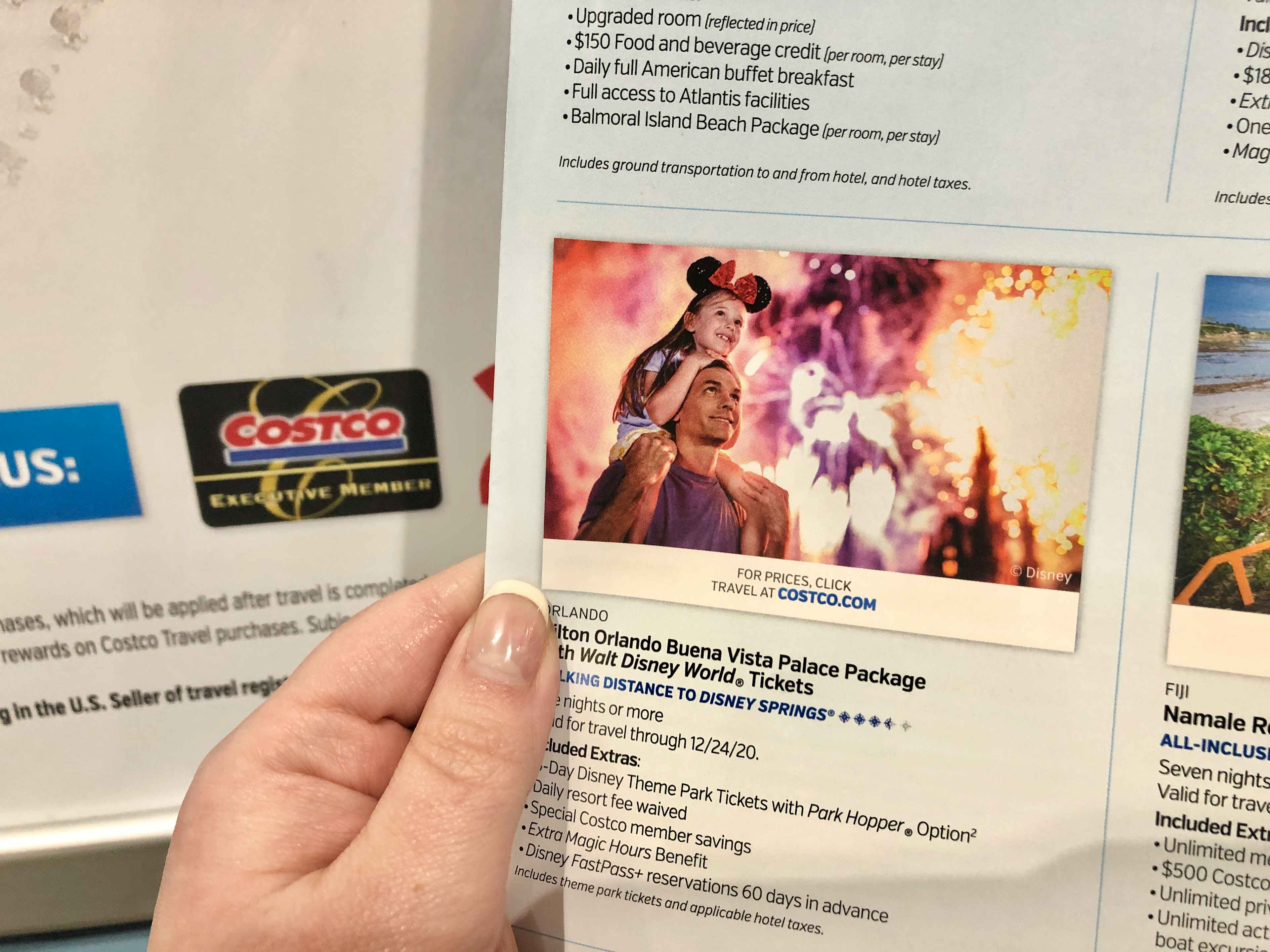 Costco travel program for Disney.