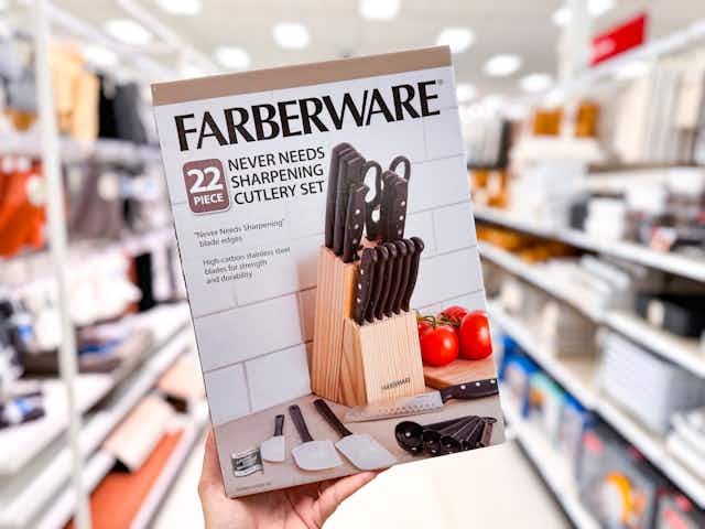 Farberware 22-Piece Knife Block Set, Only $16.14 at Target card image